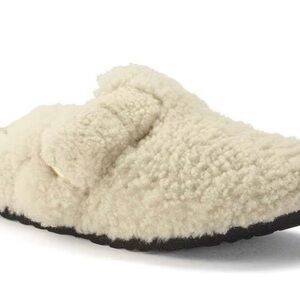 Birkenstock Boston big buckle shearling clog